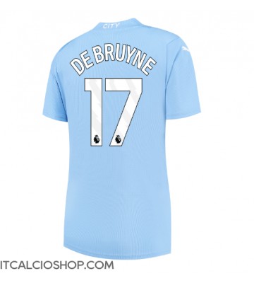 Manchester City Kevin De Bruyne #17 Prima Maglia Femmina 2023-24 Manica Corta
